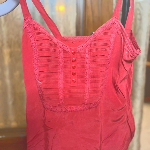 100% Pure Silk Crepe Forever New Lace Embellished  Top - Picture 2 of 7